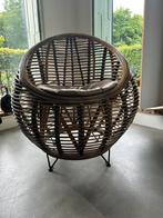 Karwei rieten stoel ., Huis en Inrichting, Ophalen, Riet/ hout kleur/ ijzer onderstel