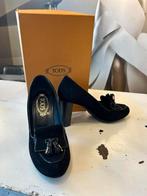 Tod's Hakken Zwart Suede mt 38, Pumps, Tod's, Tod's, Zwart
