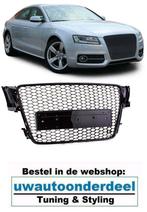 Honingraat Design Sport Grill Hoogglans Zwart Voor Audi A5