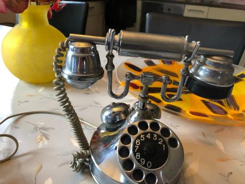 PRACHTIGE MOOIE OUDE STAANDE TELEFOON EEN BLIKVANGER IN HUIS, Antiek en Kunst, Curiosa en Brocante, Ophalen of Verzenden