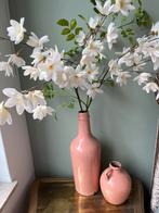 Zijde bloemen met vaas, Ophalen, Overige kleuren, Glas, Minder dan 50 cm