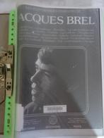bladmuziek Jacques Brel muziek boek piano boek, Overige genres, Piano, Ophalen of Verzenden, Zo goed als nieuw