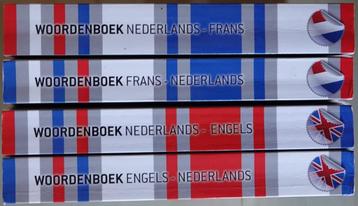 4x van Dale woordenboek NL-FR + FR-NL + NL-ENG + ENG-NL