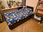 IKEA Flekke Bedbank - 1/2 Persoons, Huis en Inrichting, Slaapkamer | Bedden, Ophalen, Eenpersoons, Wit, Metaal