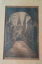 ZELDZAME ets C Brandenburg; “Den Haag, Boterstraat”,  1916, Ophalen of Verzenden