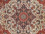 Vintage Perzisch wol vloerkleed Kadjar medallion 170x242cm, Persian Perzisch vintage oosters hype, Crème, 150 tot 200 cm, 200 cm of meer