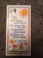 tegeltje met spreuk/gedicht voor opa, Ophalen of Verzenden, Nieuw