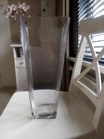 glazen accu/vaas/hoog 40 cm, Huis en Inrichting, Gebruikt, Overige kleuren, Ophalen of Verzenden, Glas