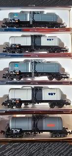 5x roco n-spoor ketelwagons nieuwstaat ovp, Hobby en Vrije tijd, Modeltreinen | N-Spoor, Gelijkstroom, Wagon, Ophalen of Verzenden