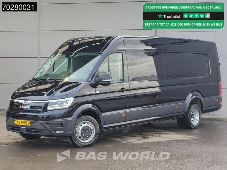 MAN TGE 5.160 Automaat Dubbelucht L5H3 2025-Model ACC Navi C, Auto's, Bestelauto's, Bedrijf, Te koop, Achteruitrijcamera, Airconditioning