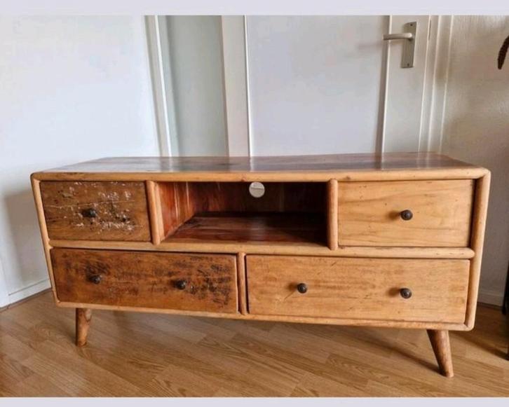 Tv kast, Huis en Inrichting, Kasten | Dressoirs, Gebruikt, 100 tot 150 cm, 25 tot 50 cm, Ophalen