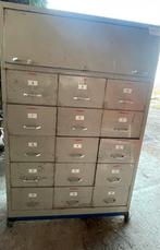 Vintage Stalen Ladenkast - Industrieel Design, Ophalen, Gebruikt, 100 tot 150 cm, 5 laden of meer