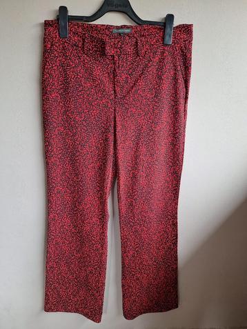 Nieuwe rode stretch broek print van Tramontana, maat XL beschikbaar voor biedingen