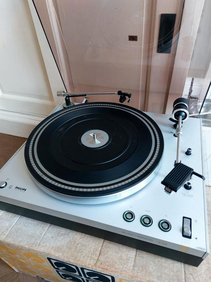 Philips 312 Platenspeler - Vintage, Audio, Tv en Foto, Platenspelers, Gebruikt, Platenspeler, Philips, Pitch-regelaar, Ophalen
