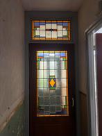 Glas in Lood Deur met Bovenlicht, Doe-het-zelf en Verbouw, Ophalen, Gebruikt, 80 tot 100 cm, Binnendeur