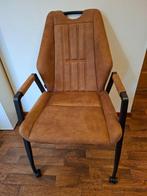 Te koop 4 eetkamerstoelen Allure Cognac, Huis en Inrichting, Stoelen, Ophalen, Gebruikt, Bruin, Klassiek