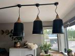 3 Loods 5 Hanglampen - Industrieel Design, Ophalen of Verzenden, Gebruikt, Hout, Minder dan 50 cm