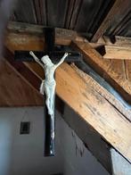 Jezus kruis porselein met hout, Antiek en Kunst, Antiek | Religie, Ophalen