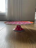 Oilily taartplateau roze/wit, Ophalen of Verzenden, Zo goed als nieuw
