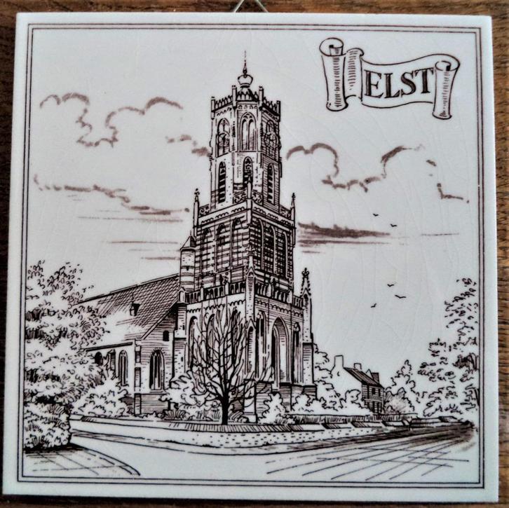 TEGEL : ELST Gld. - KERK, Hobby en Vrije tijd, Overige Hobby en Vrije tijd, Nieuw, Verzenden