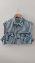 Vintage 90s Levis crop oversized jacket, Levi’s, Ophalen of Verzenden, Gedragen, Blauw