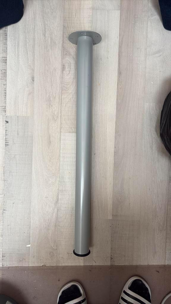 Ikea Olov verstelbare bureaupoten 4x, Huis en Inrichting, Tafelonderdelen, Zo goed als nieuw, 50 tot 100 cm, Rond, Kunststof, Ophalen of Verzenden