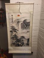 Chinese Rol Schilderij - Landschap, Antiek en Kunst, Kunst | Niet-Westerse kunst, Ophalen of Verzenden