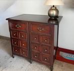 Houten ladekast met veel lades, Ophalen, Gebruikt, 5 laden of meer, 100 tot 150 cm