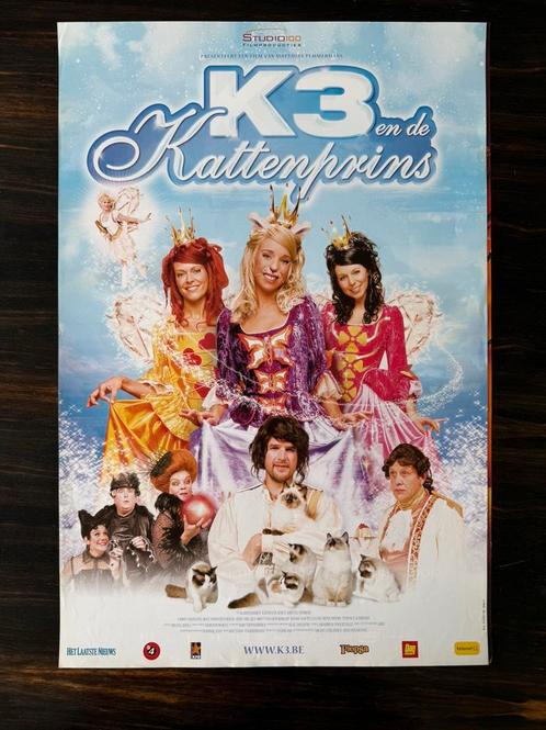 K3 en de kattenprins poster, Verzamelen, Posters, Film en Tv, Rechthoekig Staand, Ophalen of Verzenden