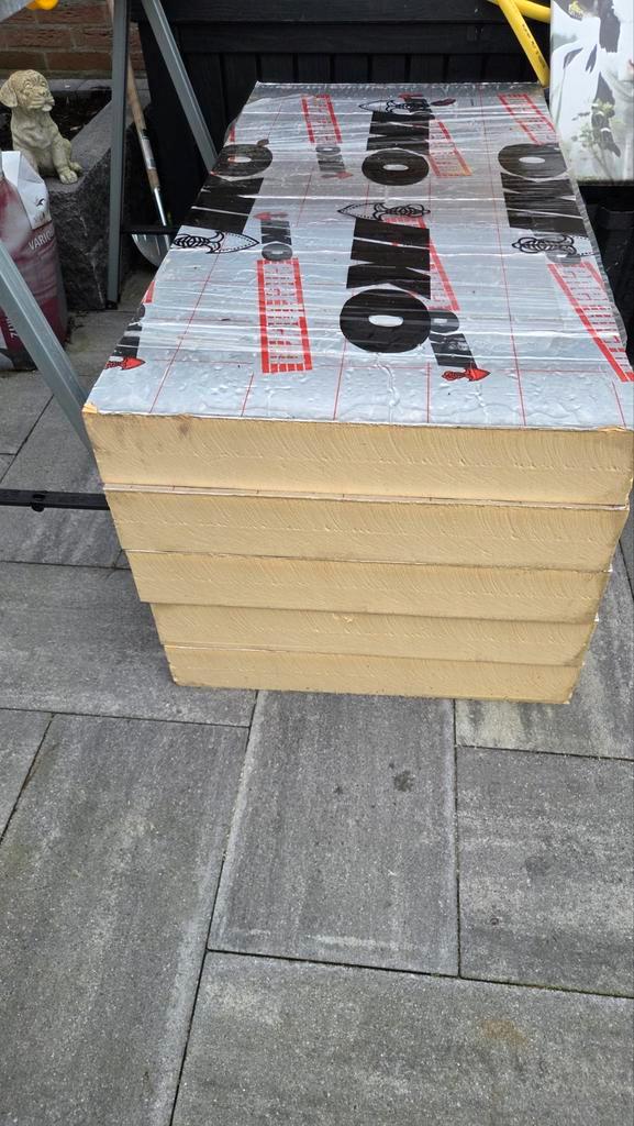 PIR Isolatie 100mm - Nieuw in verpakking, Doe-het-zelf en Verbouw, Isolatie en Afdichting, Nieuw, Muurisolatie, Hardschuim (Pir)