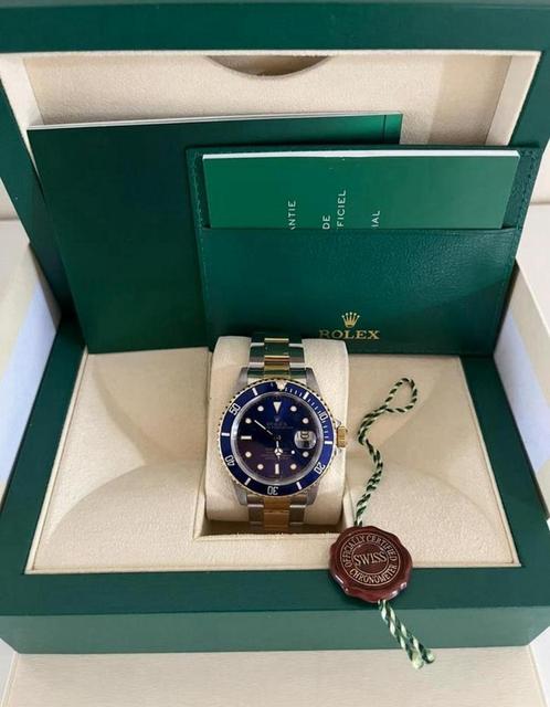 Rolex Submariner 16613 (1989), Sieraden, Tassen en Uiterlijk, Horloges | Heren, Zo goed als nieuw, Rolex, Staal, Ophalen