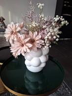 Mooie design vaas met bloemen, Ophalen of Verzenden, Zo goed als nieuw, Binnen