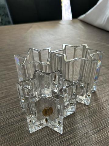 Set Waxinelichtjeshouders 24% loodkristal beschikbaar voor biedingen