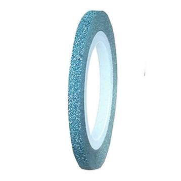 Striping nagelsticker GLITTER LICHT BLAUW, 3 mm beschikbaar voor biedingen