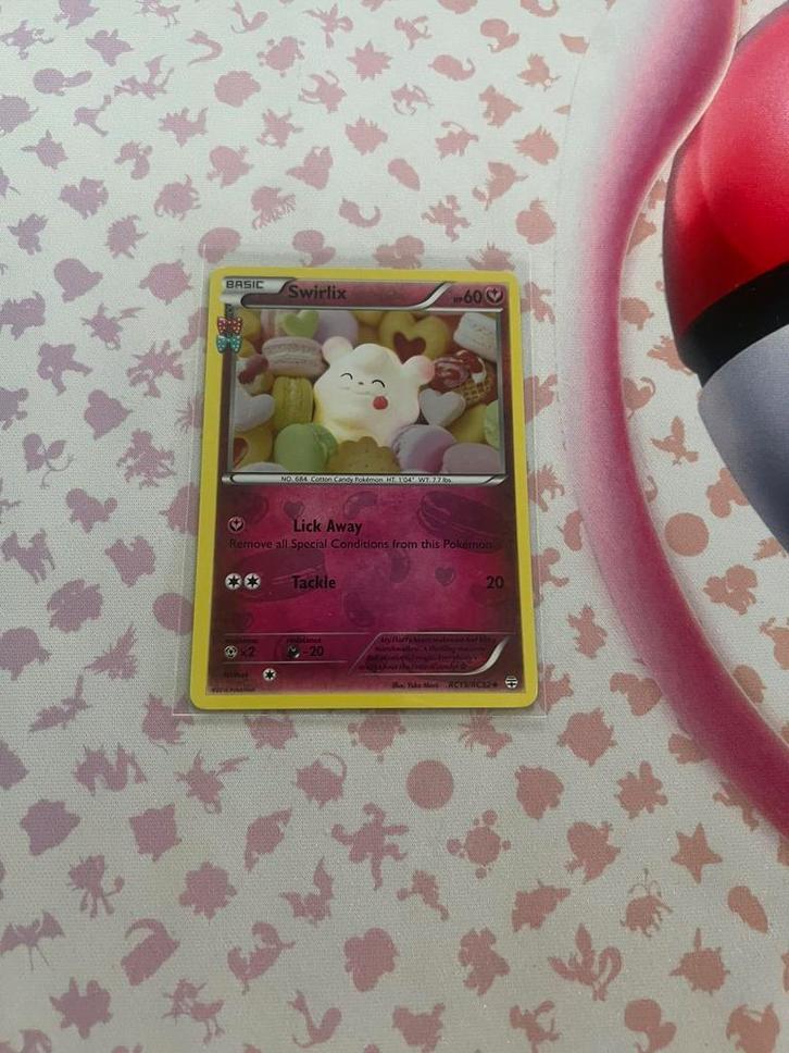 Swirlix Reverse holo - RC19/RC32 - Radiant Generations, Hobby en Vrije tijd, Verzamelkaartspellen | Pokémon, Nieuw, Losse kaart