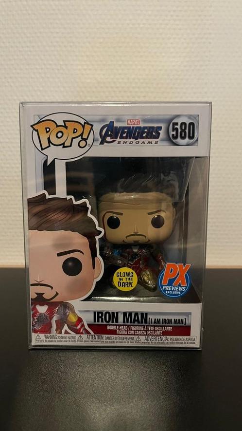 Funko Pop! Iron Man Marvel Endgame #580 GITD PX Exclusive –, Verzamelen, Poppetjes en Figuurtjes, Nieuw, Ophalen of Verzenden