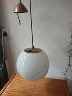 Hollywood Regency bollamp, hanglamp, Huis en Inrichting, Ophalen, Zo goed als nieuw, Glas