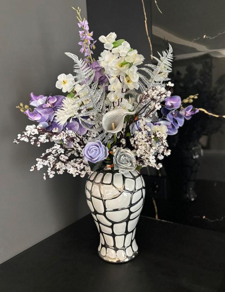 Echte eyecatcher compleet met vaas, Huis en Inrichting, Woonaccessoires | Kunstplanten en Kunstbloemen, Nieuw, Ophalen of Verzenden