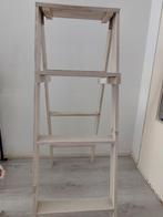 White wash houten laddertje voor woonaccessoires, Huis en Inrichting, Woonaccessoires | Etagères, Zo goed als nieuw, Ophalen