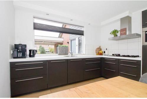 Nette keuken., Huis en Inrichting, Keuken | Complete keukens, Gebruikt, Hoekkeuken, Zwart, Kunststof, Ophalen