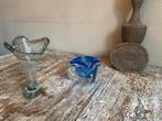 Vintage glazen vazen en schaaltjes, Antiek en Kunst, Antiek | Glas en Kristal, Ophalen of Verzenden