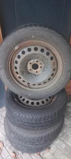 Winterbanden op stalen velg - set van 4, Ophalen, Gebruikt, 15 inch