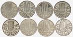Austria - 8x 10 Groschen 1965,71,72,73,77,82,83,94, Ophalen of Verzenden, Oostenrijk, Setje