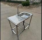 Roestvrijstalen wasbak, Ophalen of Verzenden, Zo goed als nieuw, Campingstoel