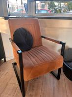 Bruine zitstoel, Huis en Inrichting, Fauteuils, Ophalen, Gebruikt, 75 tot 100 cm, Stof