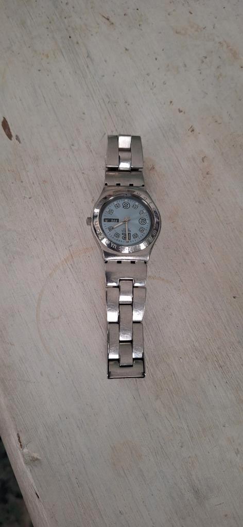 Swatch Dameshorloge - Stalen Band, Sieraden, Tassen en Uiterlijk, Horloges | Heren, Gebruikt, Polshorloge, Swatch, Staal, Staal
