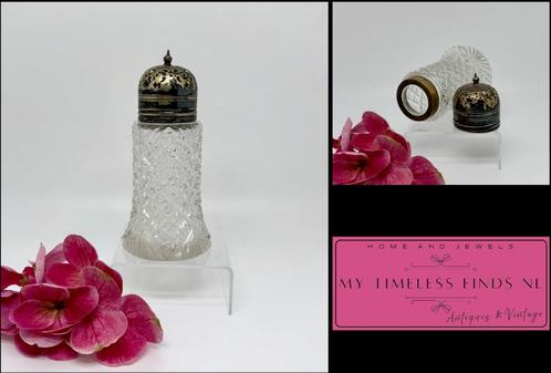 SALE—-Vintage suiker strooier - K3DRR, Antiek en Kunst, Antiek | Glas en Kristal, Ophalen of Verzenden