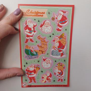 Vintage Kerst Stickers - 1997 - Nieuw! beschikbaar voor biedingen