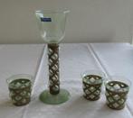 4 Windlichten Villeroy & Boch Gallo design. messing met glas, Antiek en Kunst, Antiek | Kandelaars, Ophalen of Verzenden