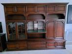 Klassieke kersenhouten wandmeubel, Ophalen, 250 tot 300 cm, Gebruikt, 200 cm of meer